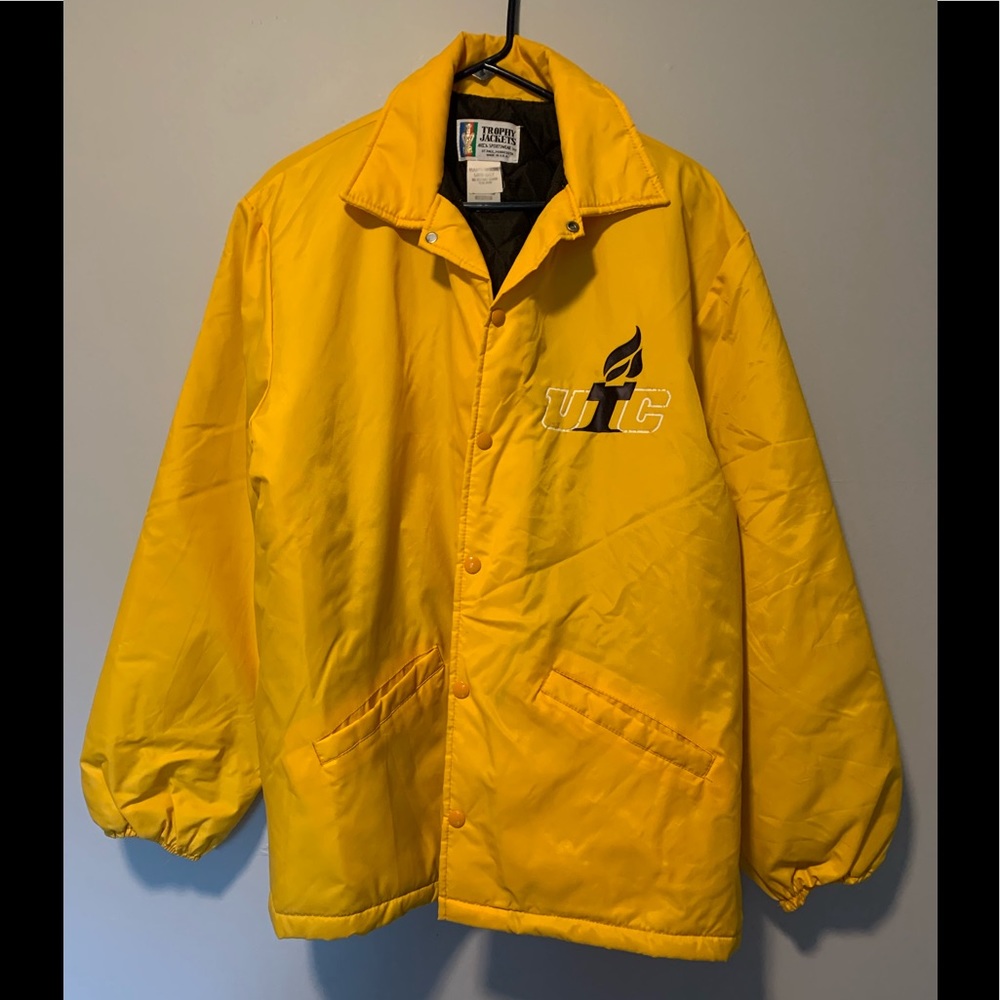 Vintage UTC (Univ Tennessee Chattanooga) Quilted Interior Trophy Jacket Sz L